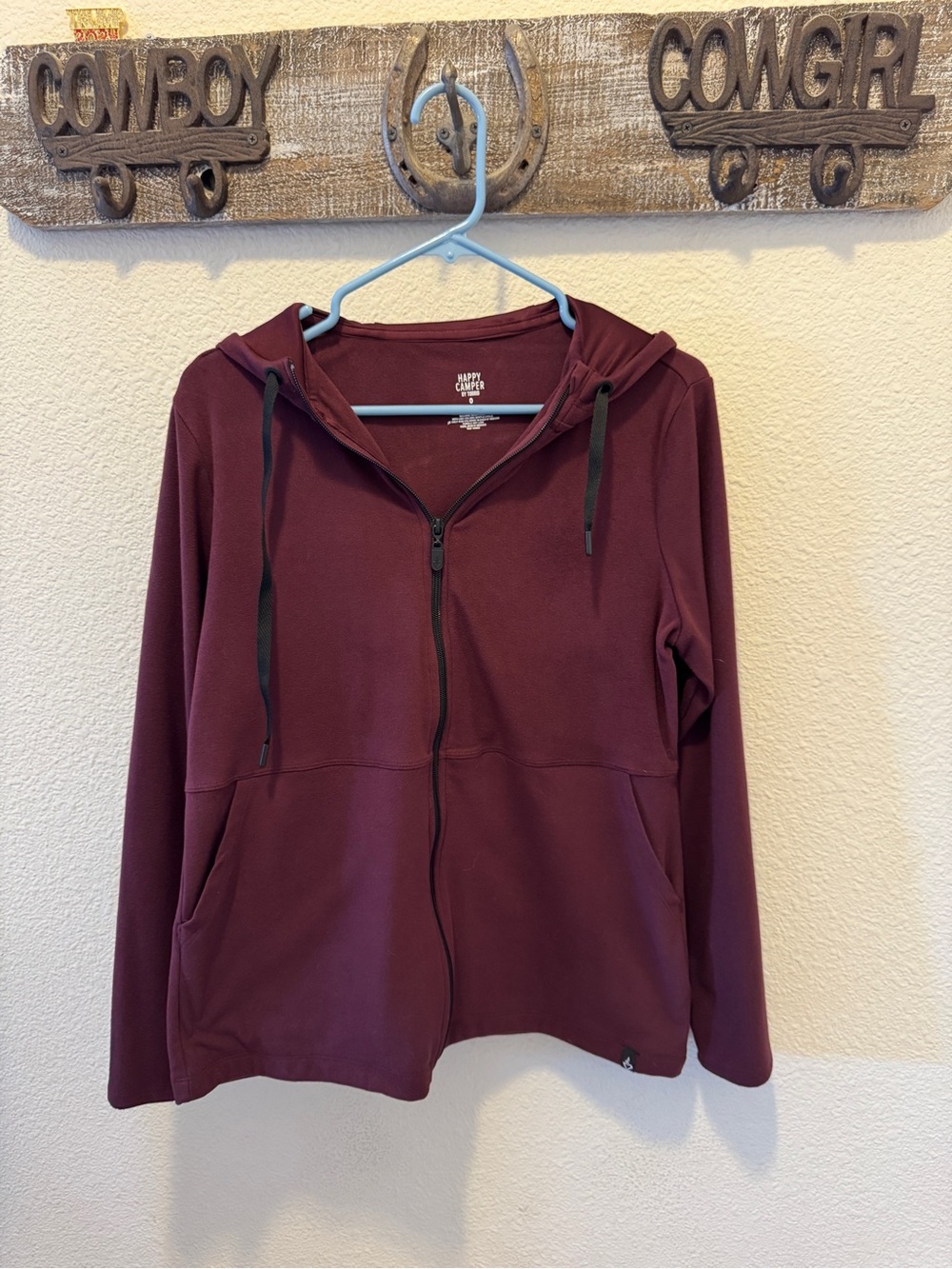 torrid Happy Camper Hoodie in Deep Burgundy